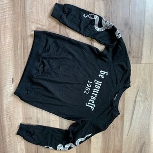 NWOT Snake and slogan graphic sweatshirt